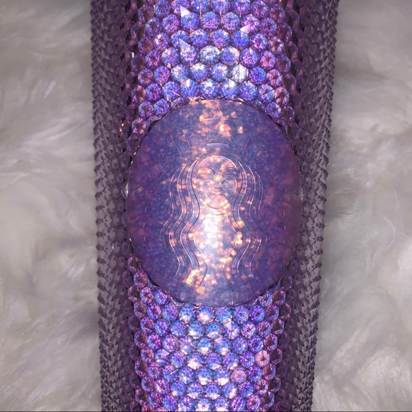 Starbucks New China Overseas Purple Glitter Bling Studded Tumbler Cup Venti 24oz - Picture 3 of 11